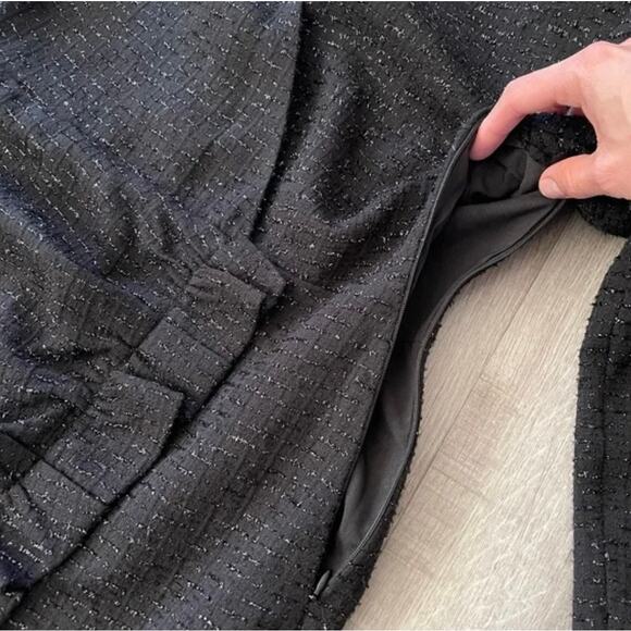 ZARA BLOGGER FAVORITE TEXTURED WEAVE DRESS WITH RUFFLE - Picture 7 of 16